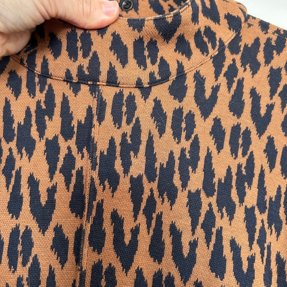 vintage leopard print dress with pockets. stretchy. - Picture 5 of 6